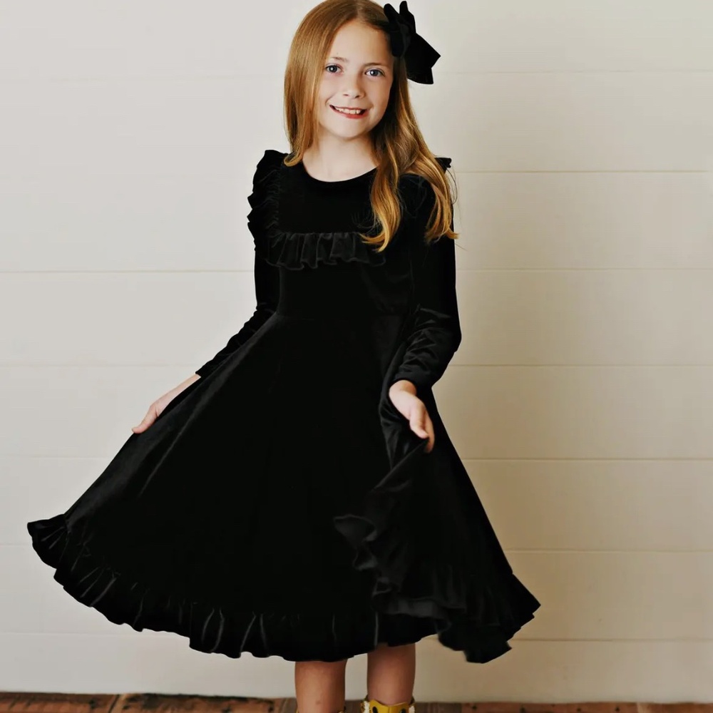 Girls Velour Dress